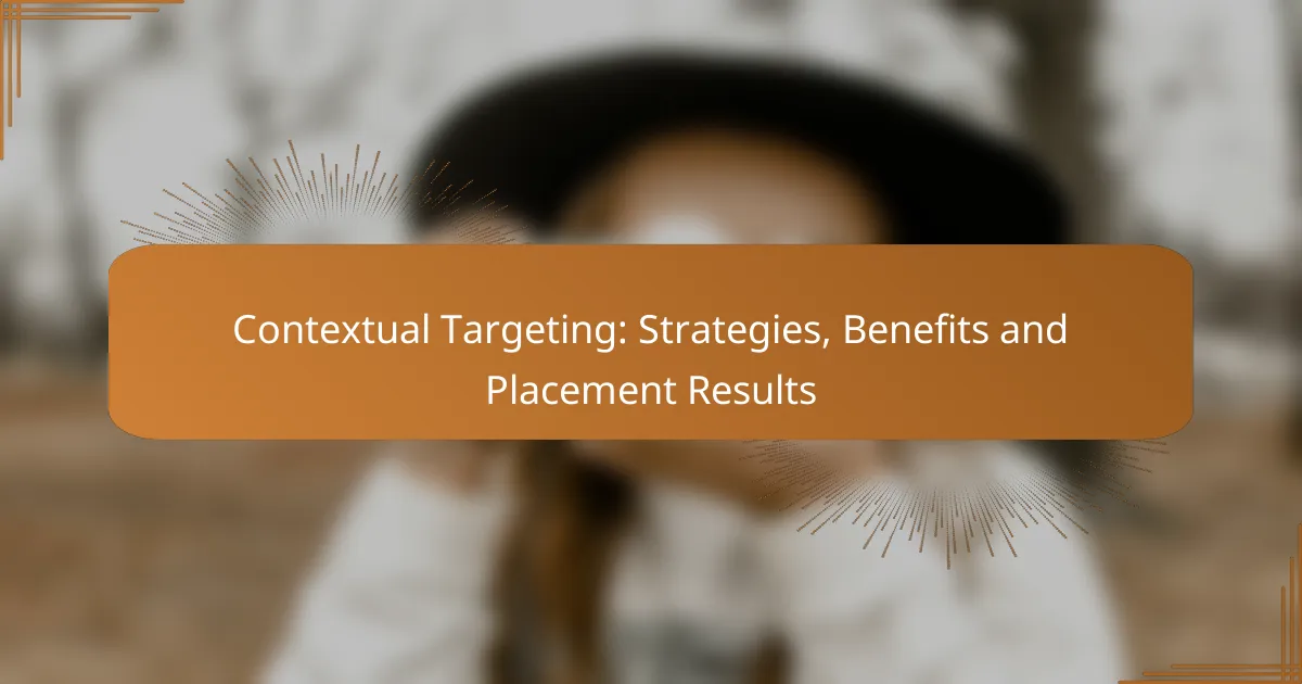 Contextual Targeting: Strategies, Benefits and Placement Results
