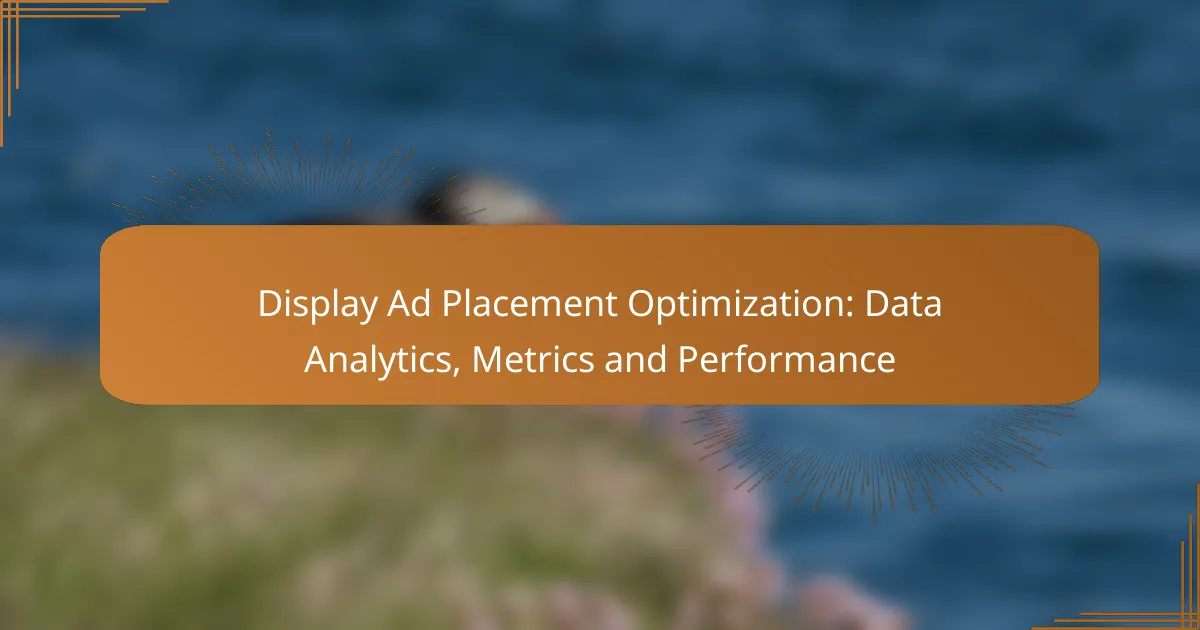 Display Ad Placement Optimization: Data Analytics, Metrics and Performance